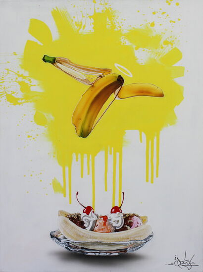 Banana Split - a Paintings Artwork by Luke McMullan